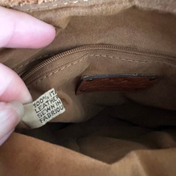 Patricia Nash Tooled Leather Crossbody Brown Floral Embossed Boho Western Bag - Picture 6 of 16